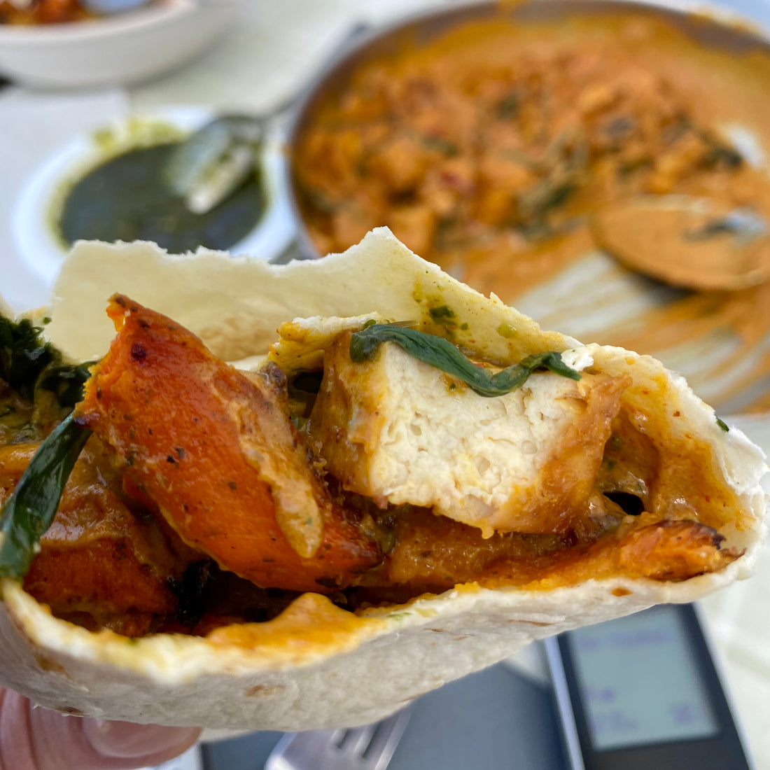 Curried Roasted Vegetables Wrap