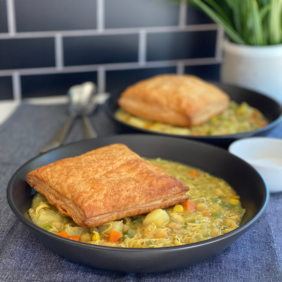 Vegetable Chickpeas Pot Pie